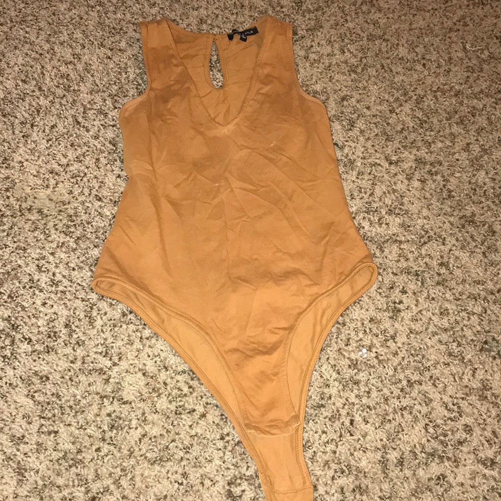 Orange brown bodysuit